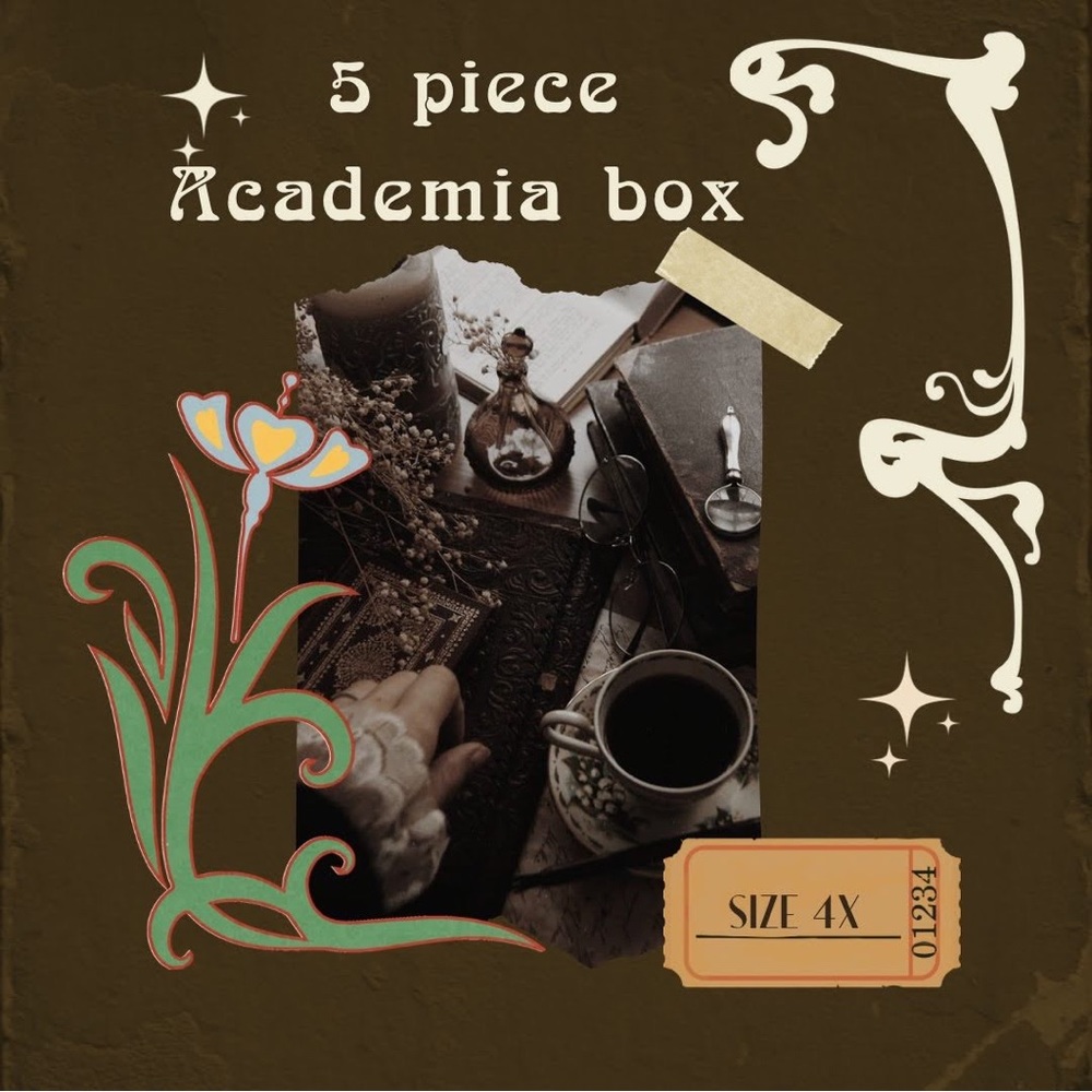 Academia style box size 4X